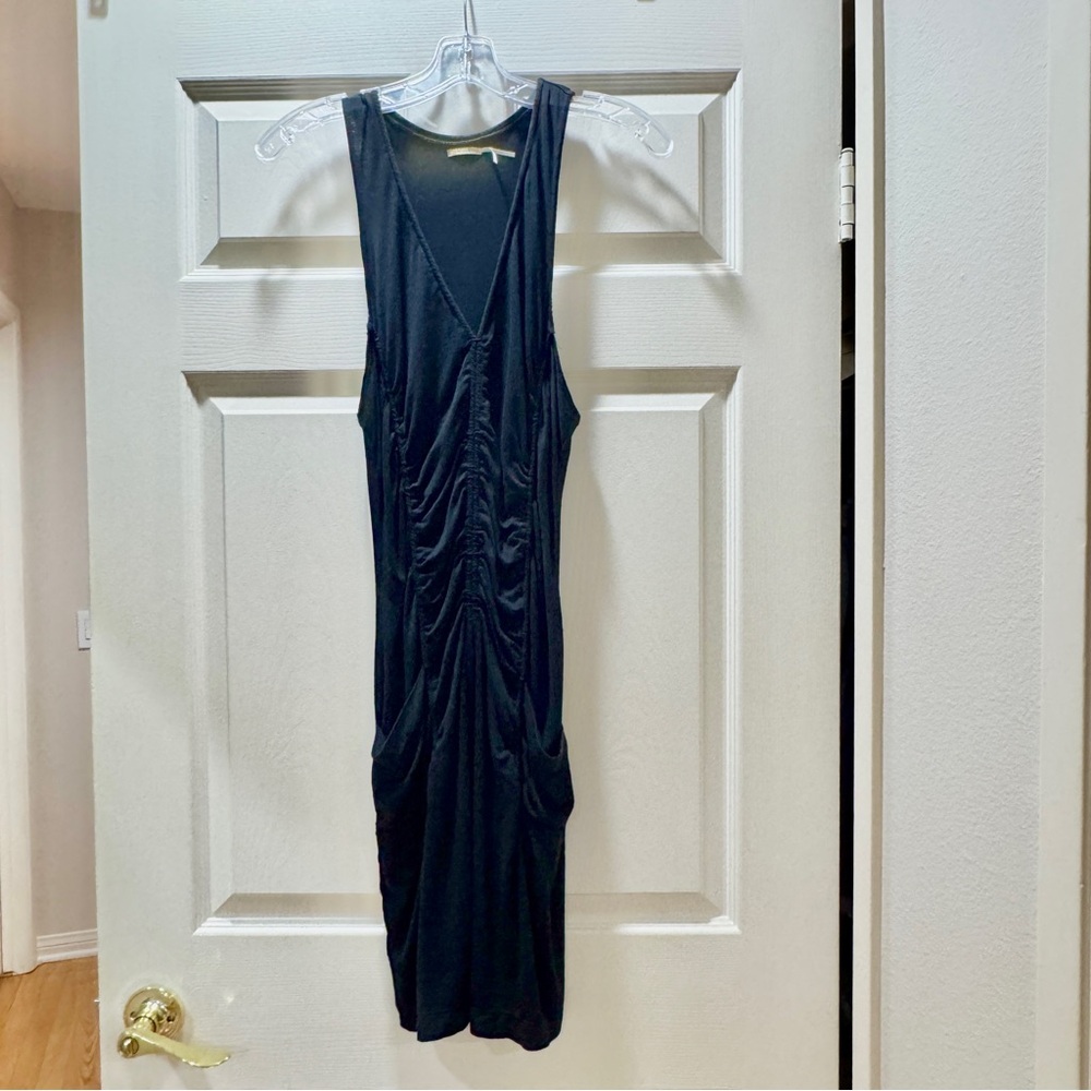 Max Studio Black Racerback Ruched Dress - Picture 4 of 4